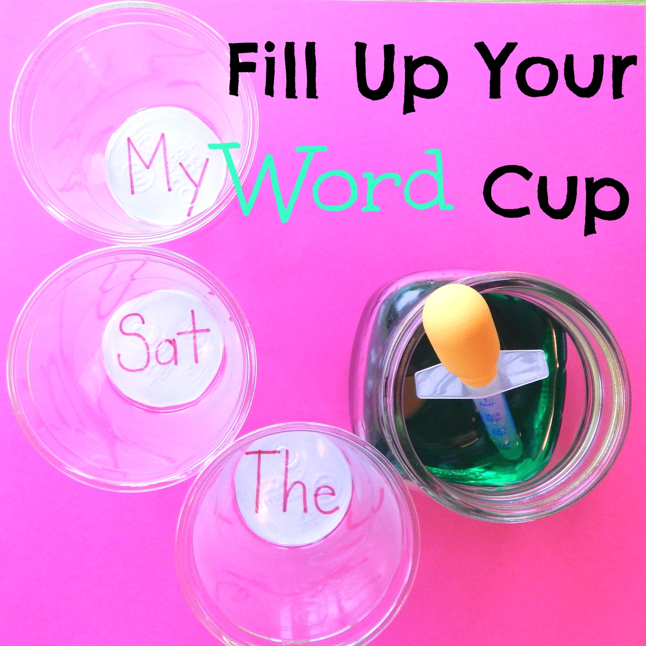 Fill Up Your Word Cup - Kids Play Smarter